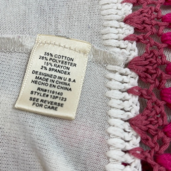 Double Zero Boho Cardigan Colorful Crochet Trim Cardigan - Picture 16 of 16